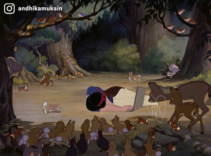 What would the Disney characters be like in the reality of 2020