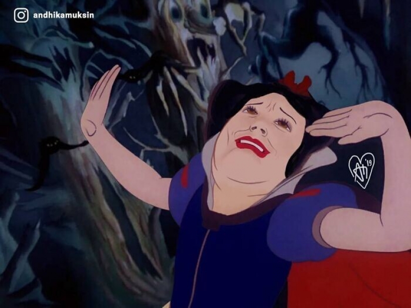 What would the Disney characters be like in the reality of 2020