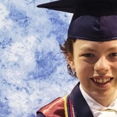 When I didn't waste time in quarantine: A 12-year-old boy is graduating from high school and college at the same time