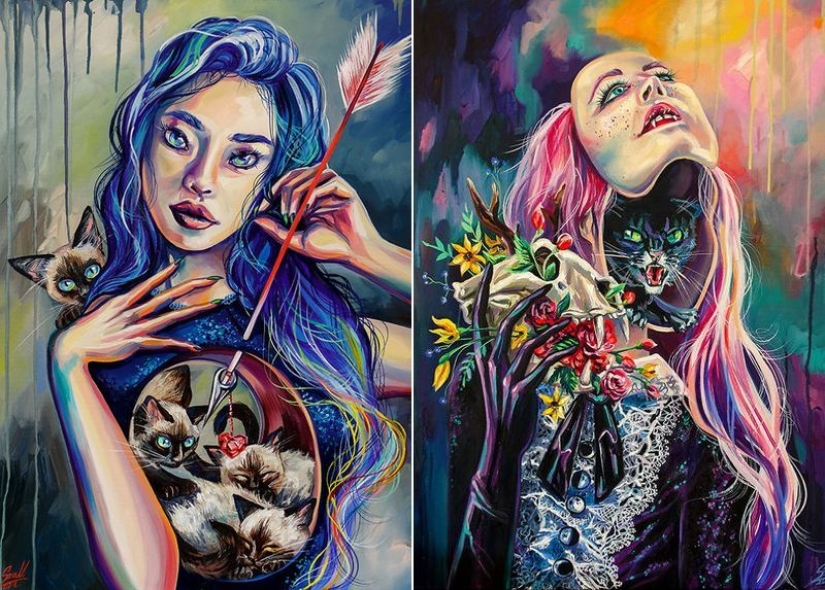 Witches and Cats: 12 mystical zodiac signs Witches and Cats: 12 mystical zodiac signs