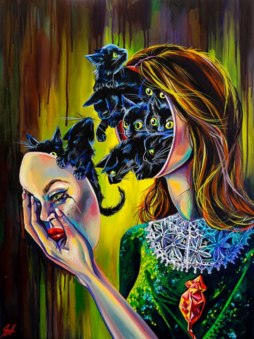 Witches and Cats: 12 mystical zodiac signs Witches and Cats: 12 mystical zodiac signs