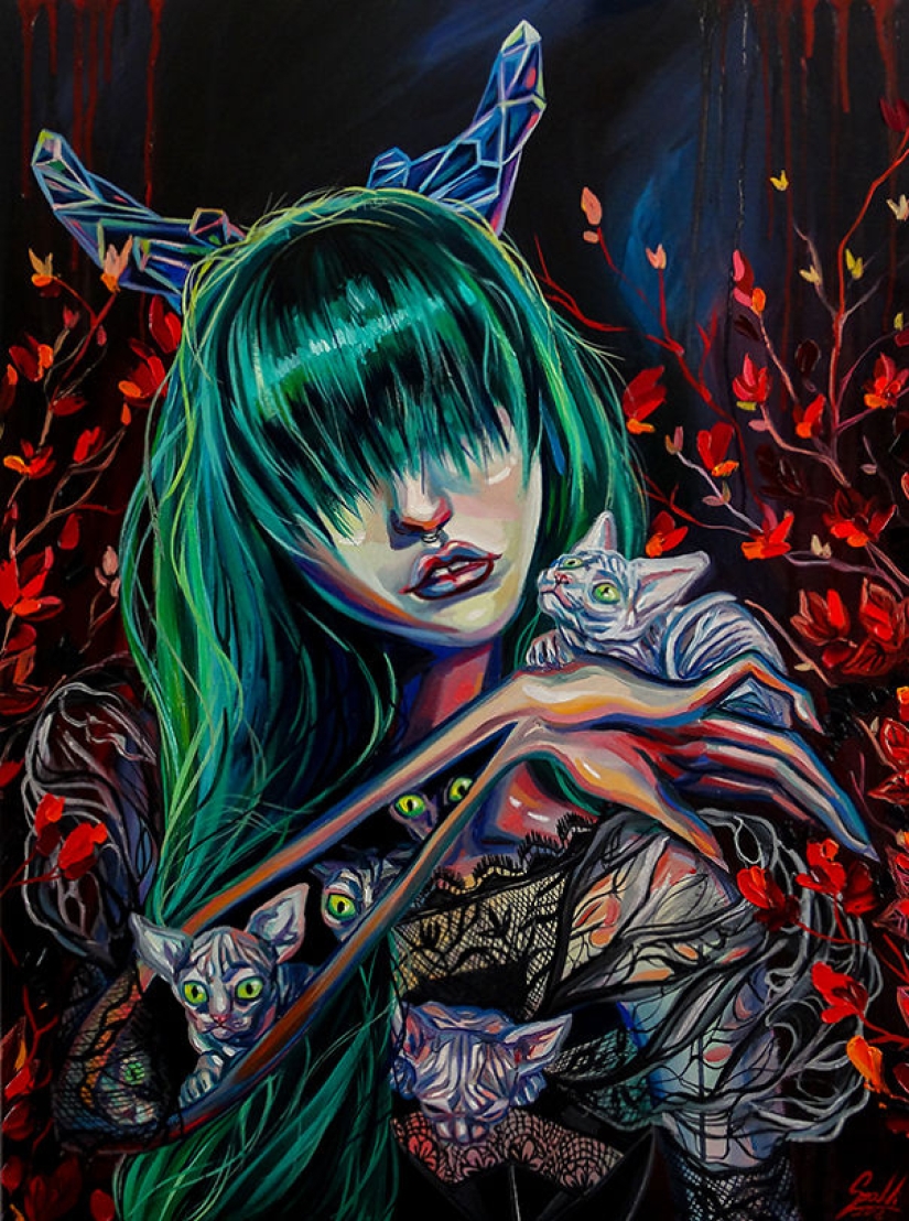 Witches and Cats: 12 mystical zodiac signs Witches and Cats: 12 mystical zodiac signs