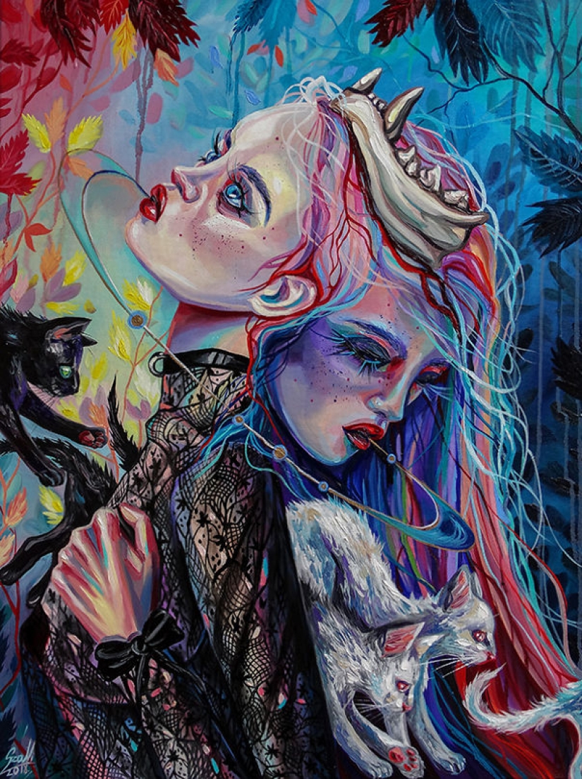 Witches and Cats: 12 mystical zodiac signs Witches and Cats: 12 mystical zodiac signs