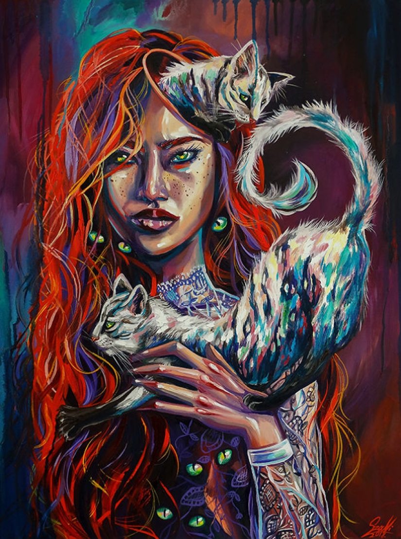 Witches and Cats: 12 mystical zodiac signs Witches and Cats: 12 mystical zodiac signs