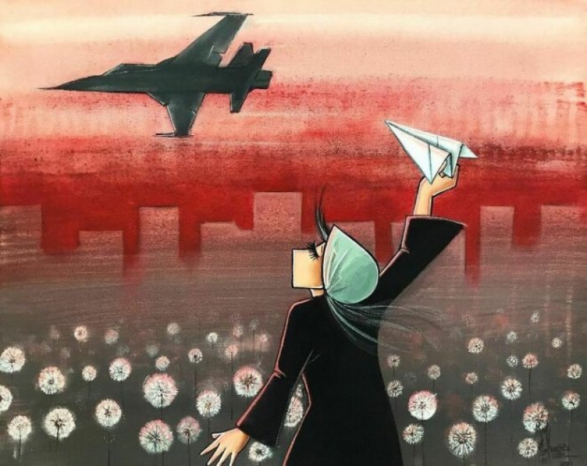 Women and war: touching works of Afghanistan's first graffiti artist Shamsia Hassani