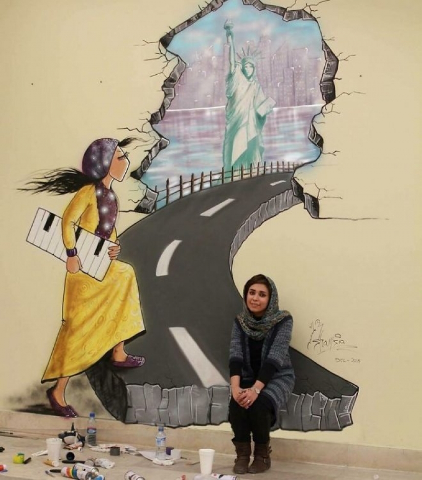 Women and war: touching works of Afghanistan's first graffiti artist Shamsia Hassani