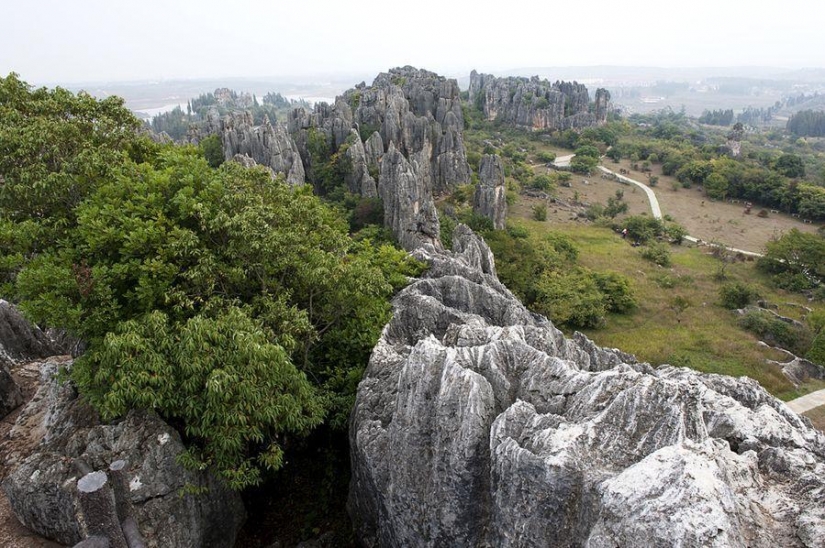 Wonders of the world: stone forest in Shilin, China
