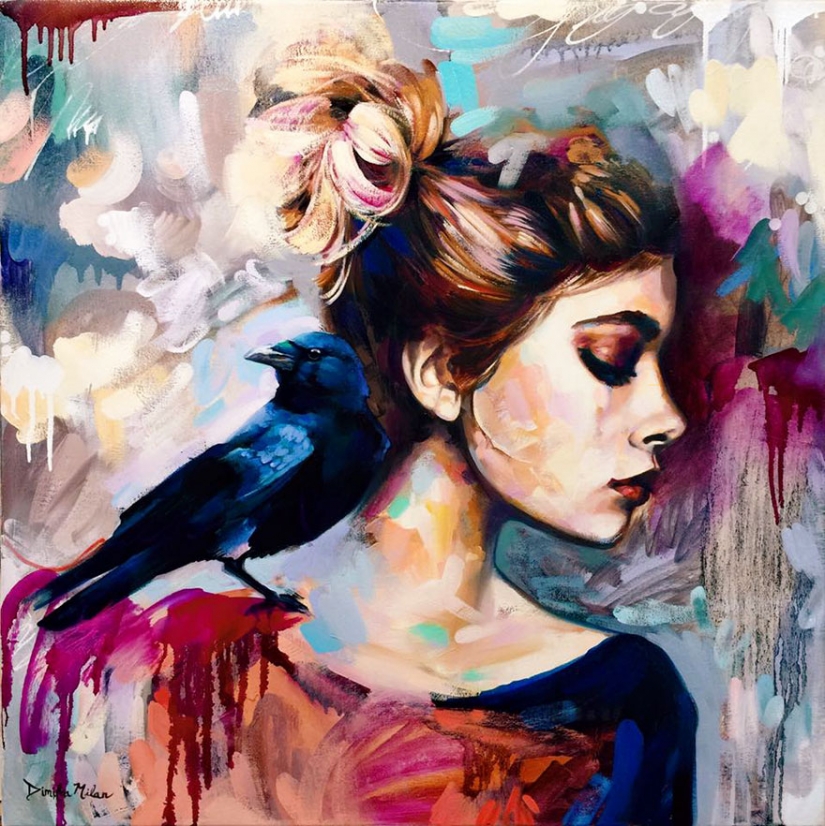 Young professional artist Dimitra Milan and its extraordinary pictures
