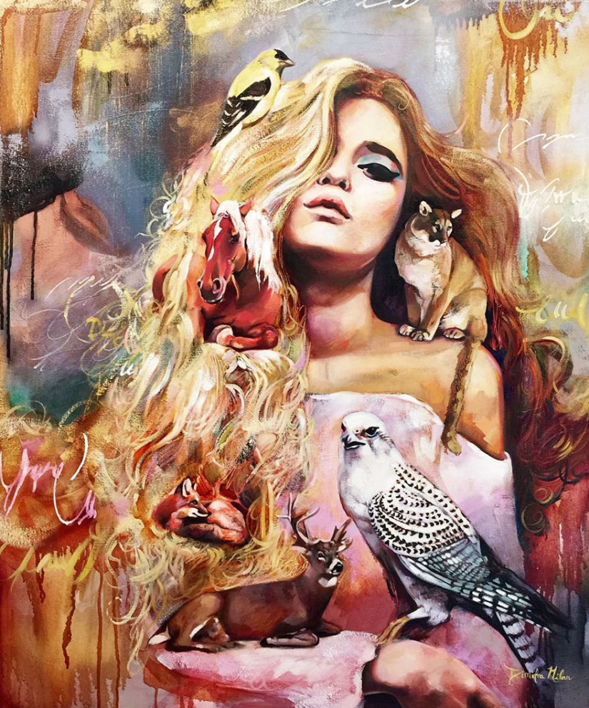 Young professional artist Dimitra Milan and its extraordinary pictures