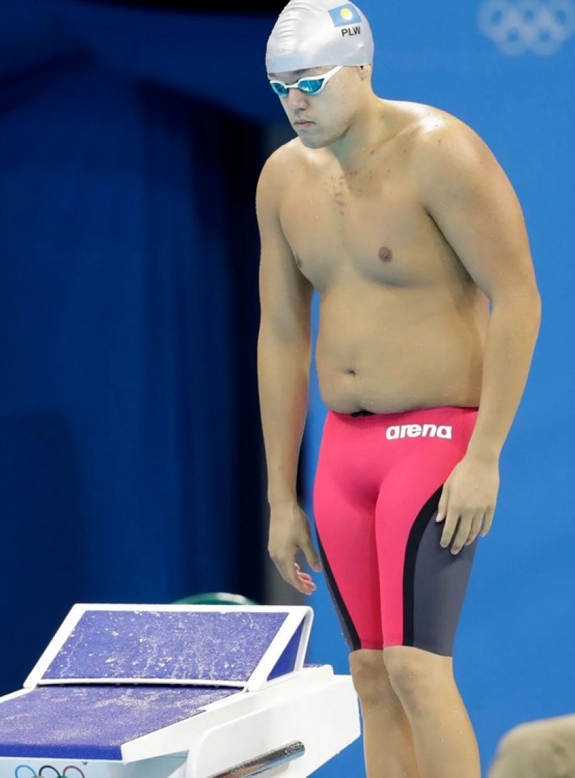 "You're not fat, you're an Olympian": a full swimmer from Palau has become an Internet star