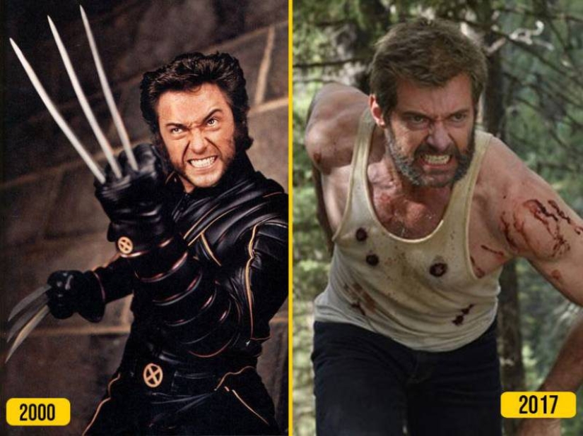 14 superheroes during their first appearance on the screen and now