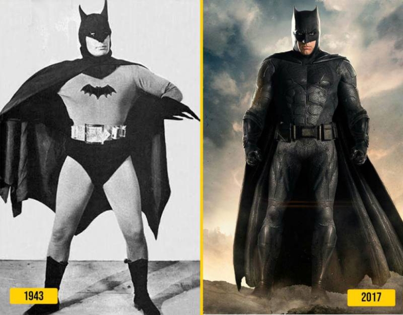 14 superheroes during their first appearance on the screen and now