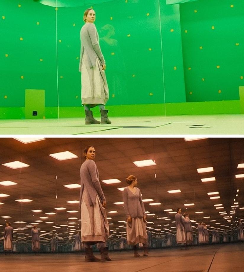 14 video frames with and without special effects 14 video frames with and without special effects