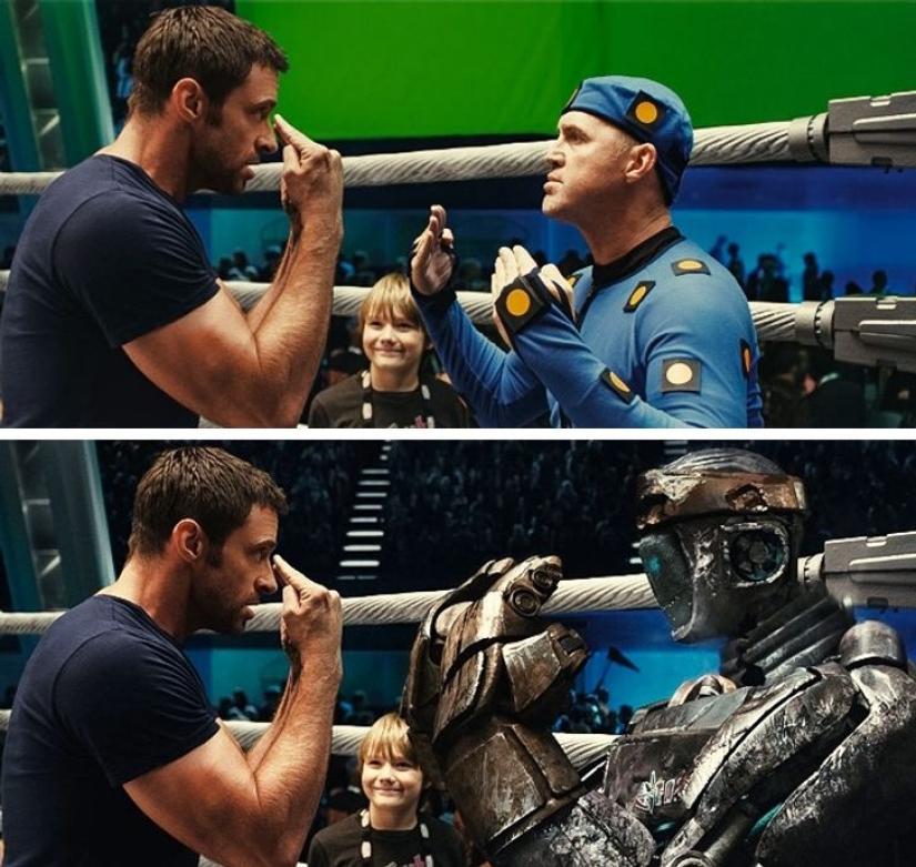 14 video frames with and without special effects 14 video frames with and without special effects