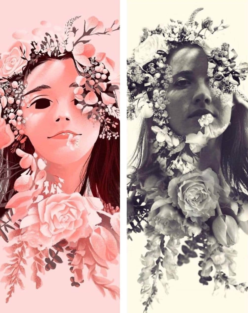 16 artistas realizaron un experimento inusual con retratos de un fotógrafo francés