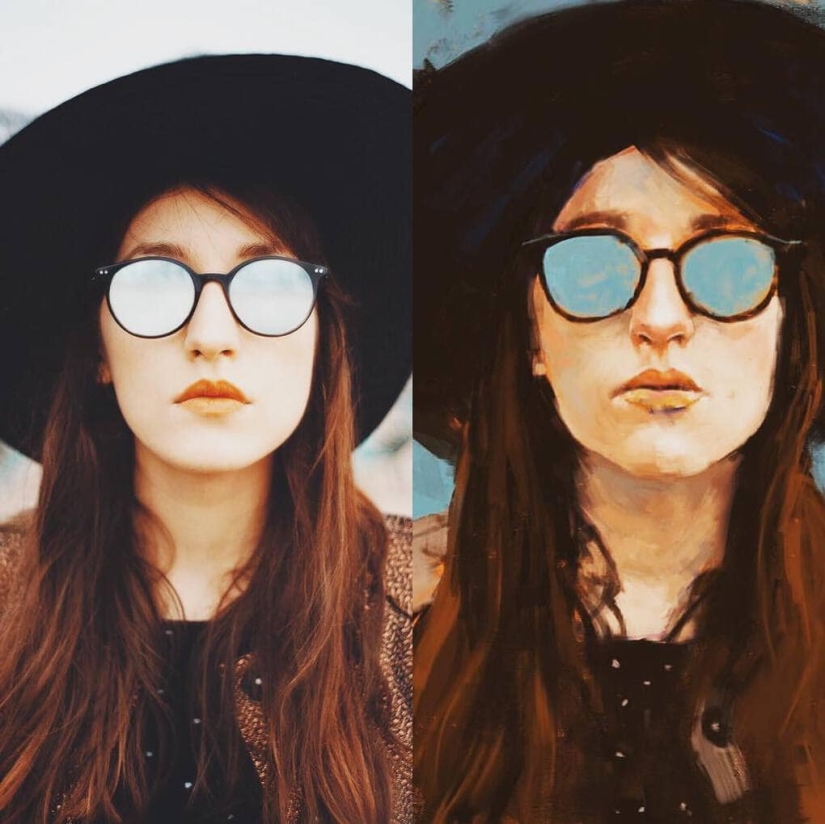 16 artistas realizaron un experimento inusual con retratos de un fotógrafo francés