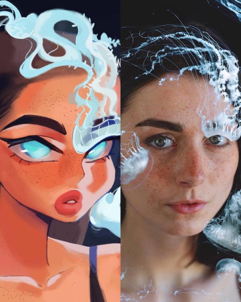16 artistas realizaron un experimento inusual con retratos de un fotógrafo francés