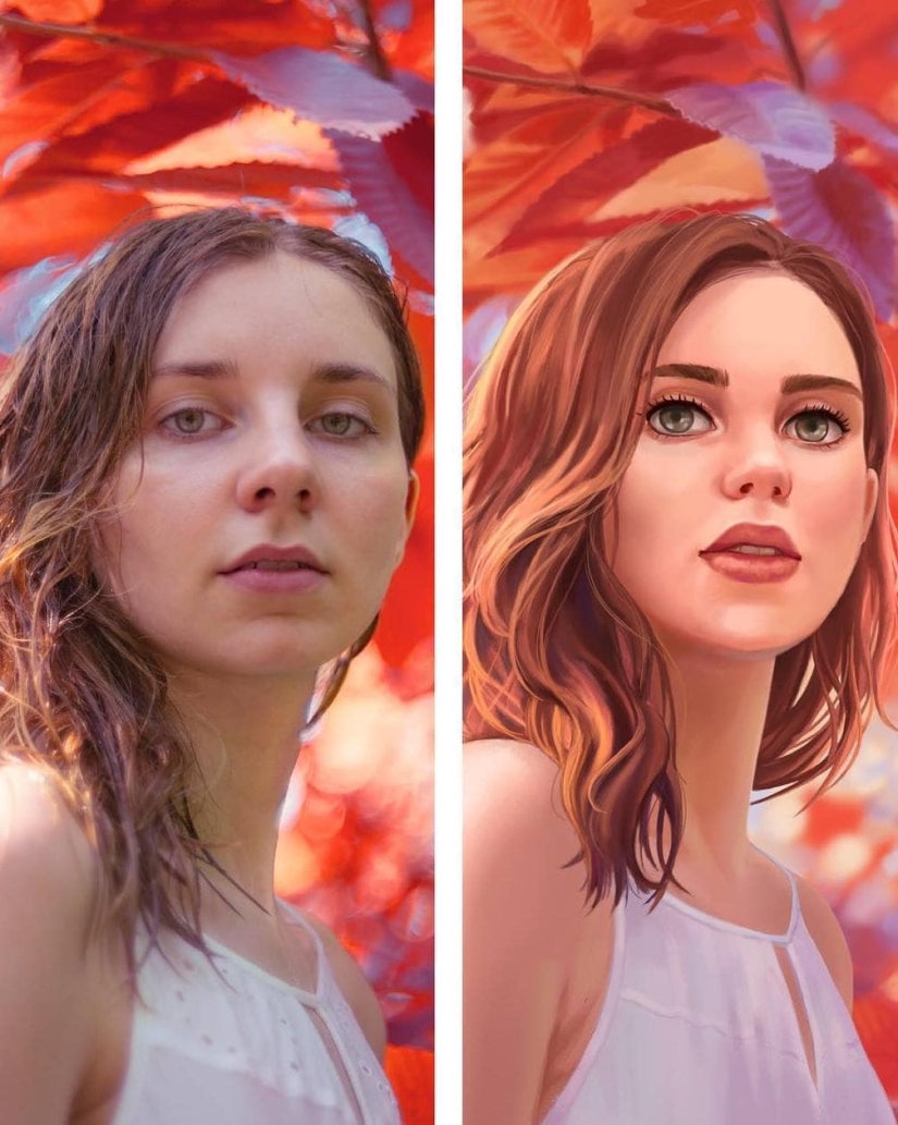 16 artists conducted an unusual experiment with portraits of a French photographer