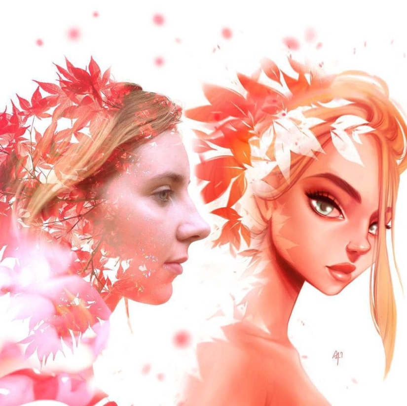 16 artists conducted an unusual experiment with portraits of a French photographer