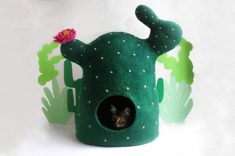 16 divertidas casas de gatos de fieltro de los maestros ucranianos Meow Felt 16 divertidas casas de gatos de fieltro de los maestros ucranianos Meow Felt