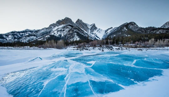 16 estanques congelados que parecen bellas artes