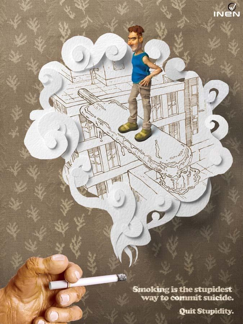 18 masterpieces of anti-tobacco advertising from around the world