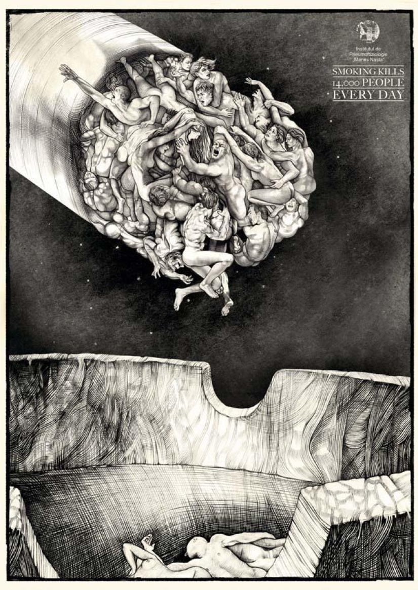 18 masterpieces of anti-tobacco advertising from around the world