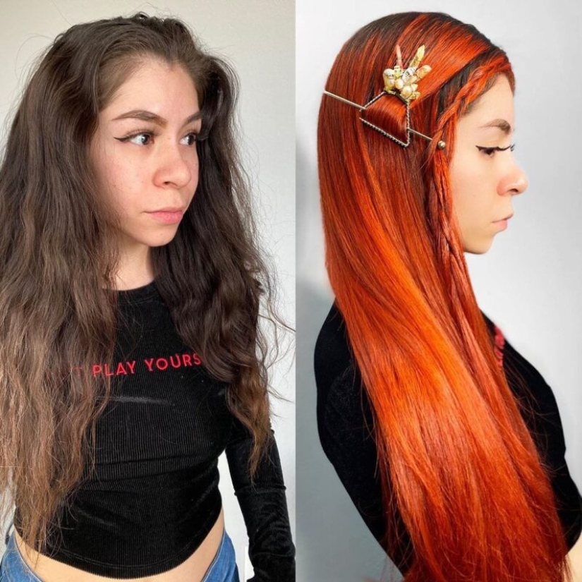 20 casos en los que las mujeres cambiaron radicalmente sus peinados, y resultó tan genial que ahora no se reconocen