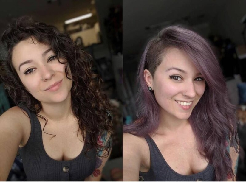 20 casos en los que las mujeres cambiaron radicalmente sus peinados, y resultó tan genial que ahora no se reconocen