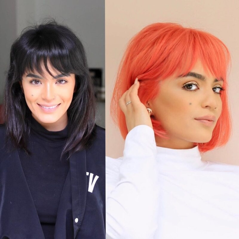 20 casos en los que las mujeres cambiaron radicalmente sus peinados, y resultó tan genial que ahora no se reconocen