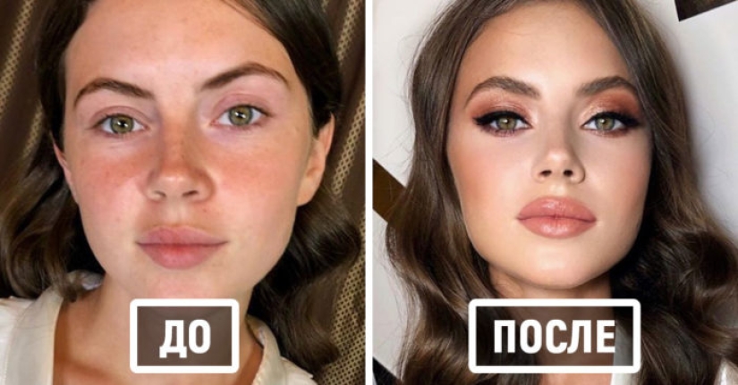 20 girls before and after makeup who visited a Moscow makeup artist and became even more beautiful