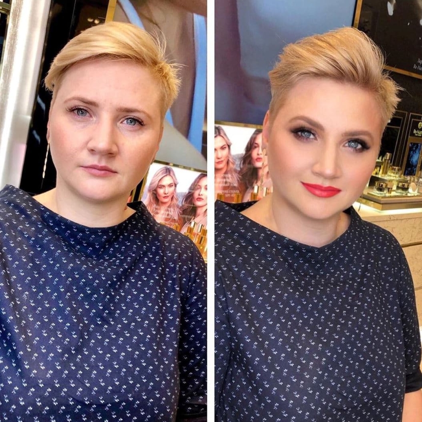 20 girls before and after makeup who visited a Moscow makeup artist and became even more beautiful