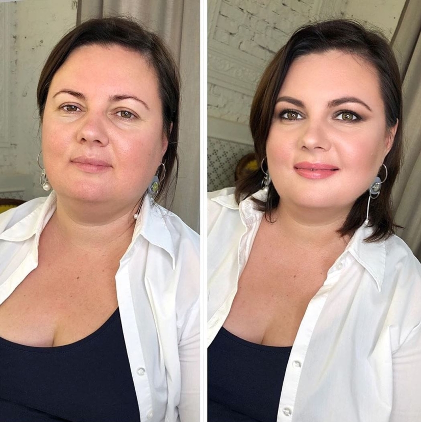 20 girls before and after makeup who visited a Moscow makeup artist and became even more beautiful