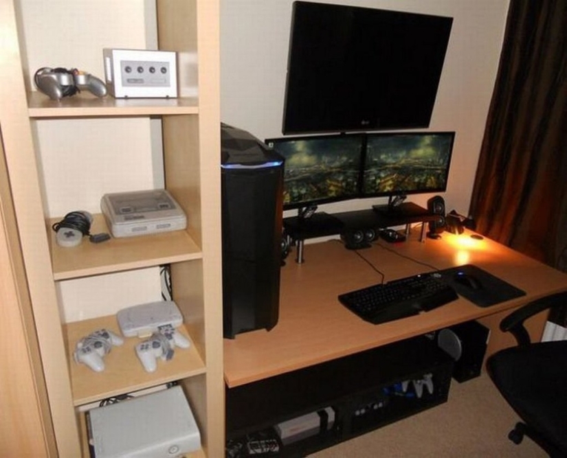 20 "male caves" of real technomaniacs