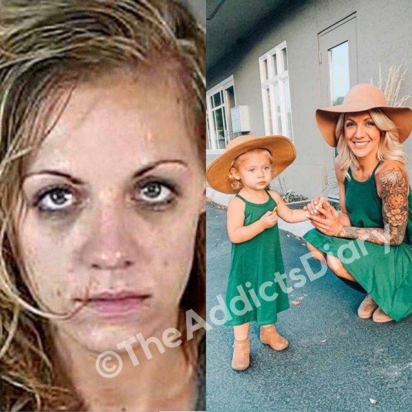 20 photos of people "before and after" how they managed to cope with addiction 20 photos of people "before and after" how they managed to cope with addiction