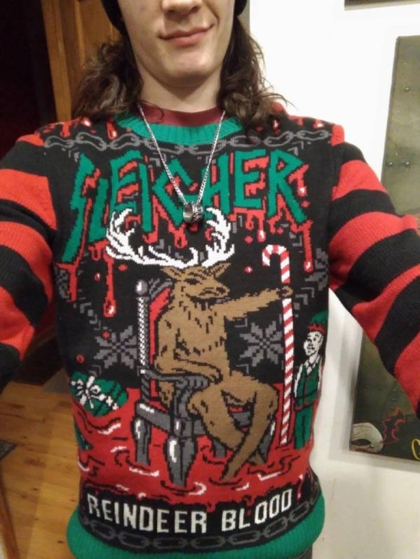 24 ridículo suéteres que burlarse de Navidad