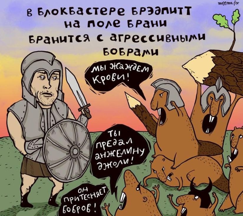 25 comic books with ironic verses from a Moscow artist