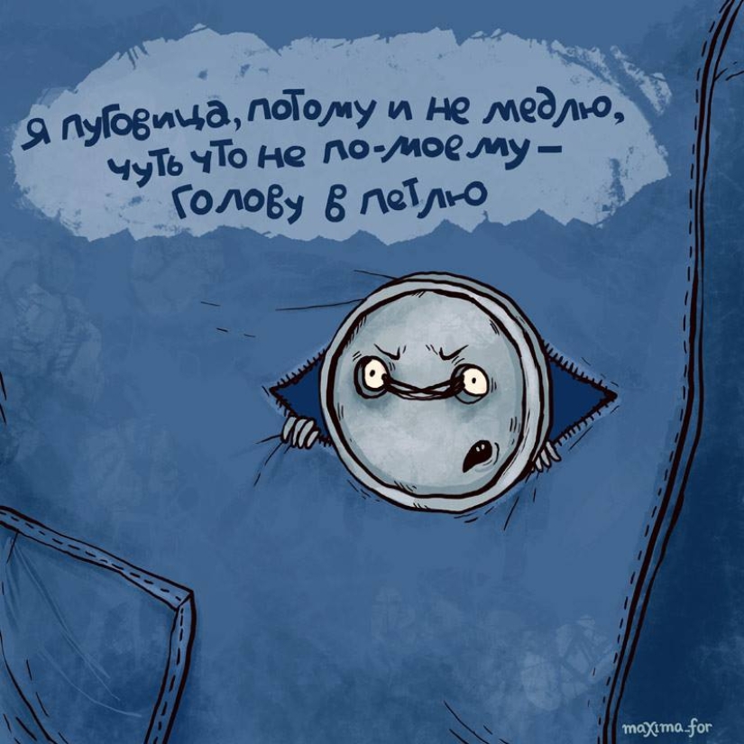 25 comic books with ironic verses from a Moscow artist