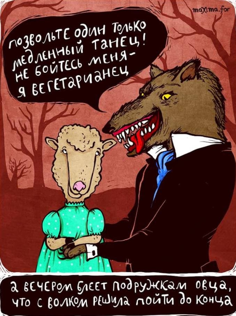 25 comic books with ironic verses from a Moscow artist