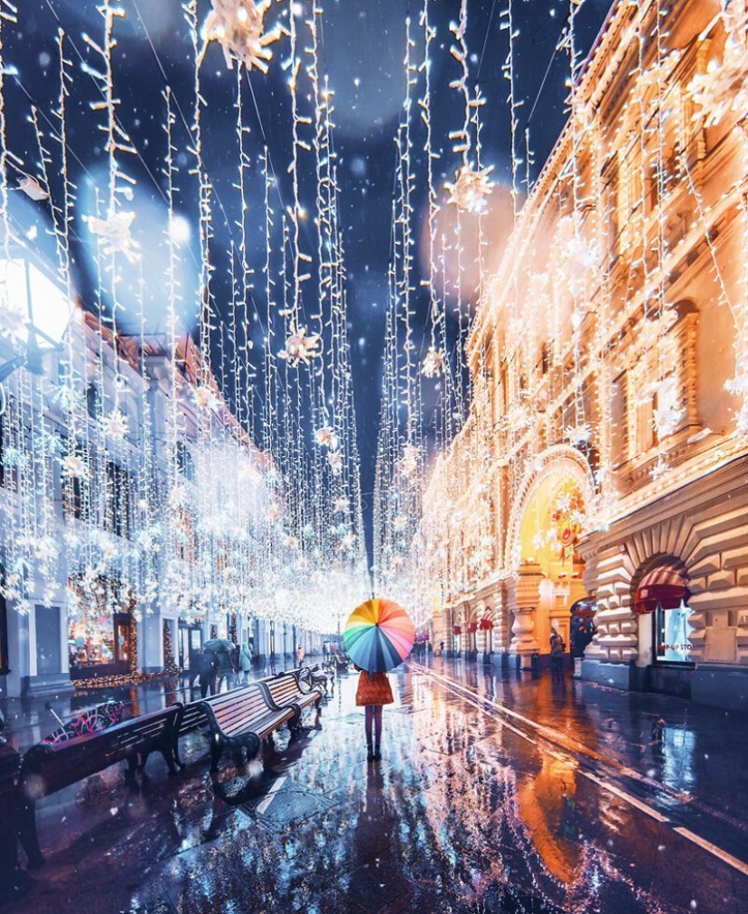 25 fotos increíbles de la víspera de Año Nuevo en Moscú de la hechicera Kristina Makeeva