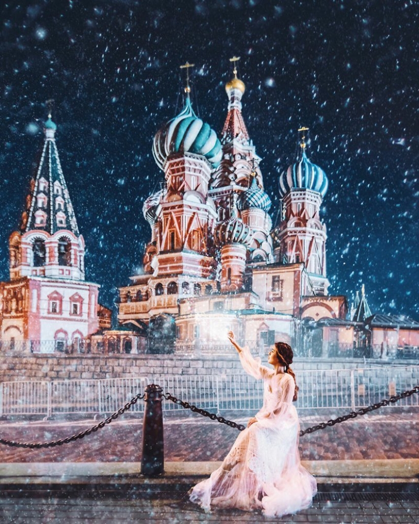 25 fotos increíbles de la víspera de Año Nuevo en Moscú de la hechicera Kristina Makeeva