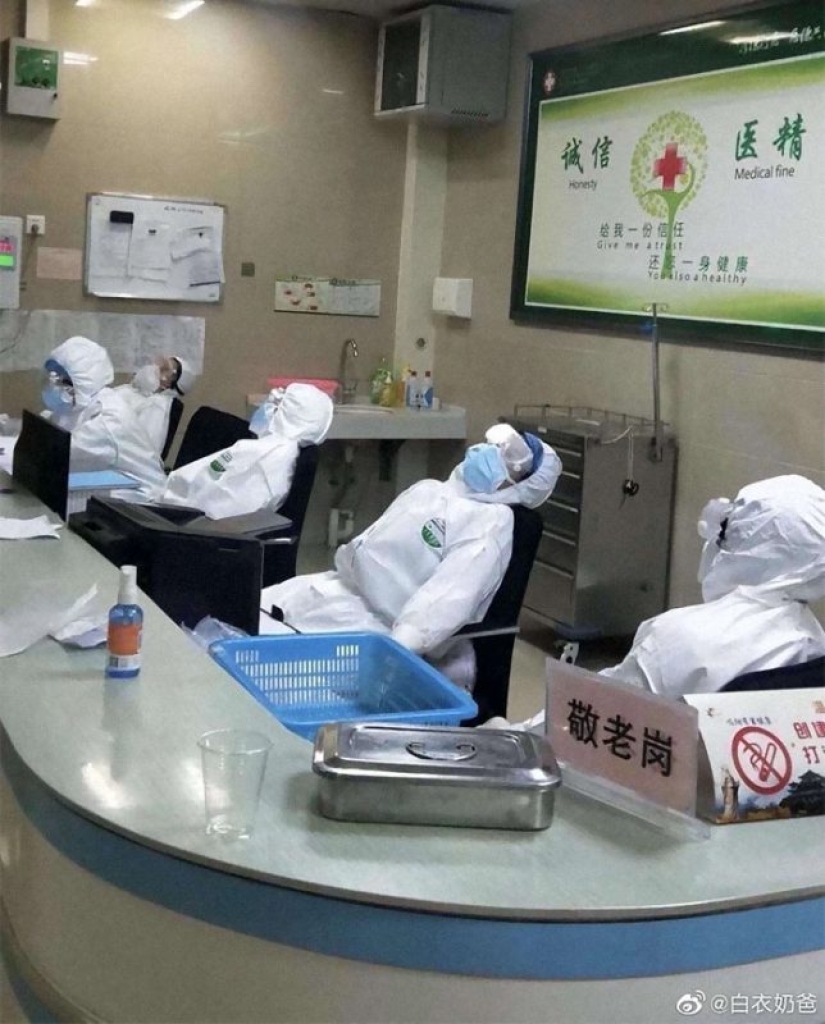 25 fotos sobre la vida cotidiana del personal médico en Wuhan infectado con coronavirus