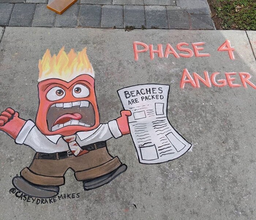 25 funny and relevant chalk drawings on asphalt