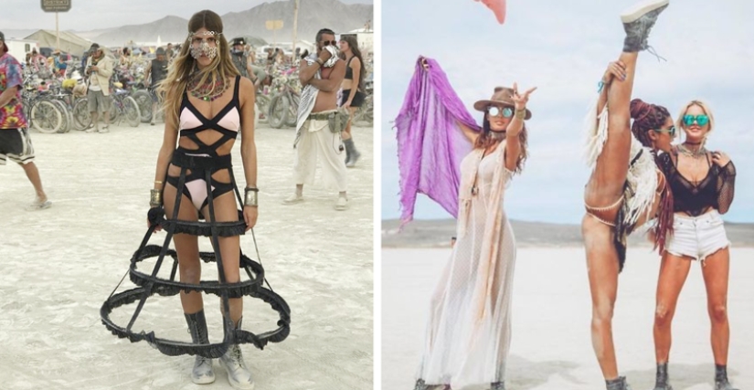 30 fotos de chicas calientes del festival de luz y fuego "Burning Man 2018"