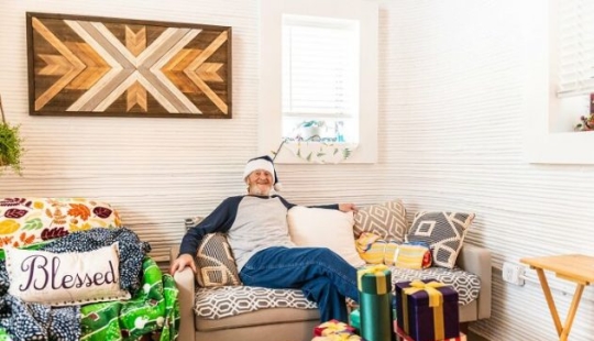 70-year-old homeless man becomes the first person to live in a 3D-printed house