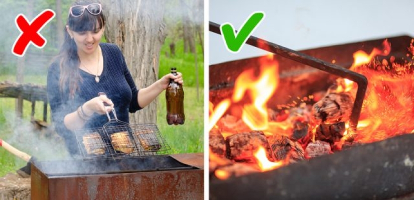 9 mistakes we make when cooking barbecue