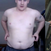 A 140-kilogram Briton eating chips wanted to be on the cover of a fashion magazine — and did it