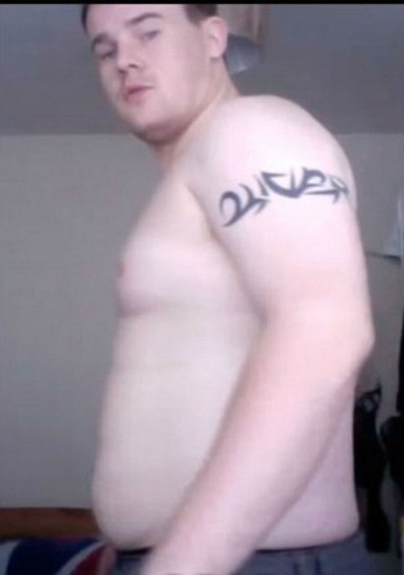 A 140-kilogram Briton eating chips wanted to be on the cover of a fashion magazine — and did it