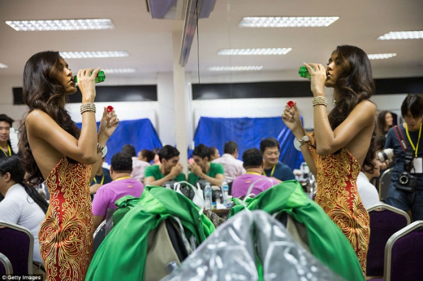A beauty contest was held in Pattaya among beautiful ladies who... were born men