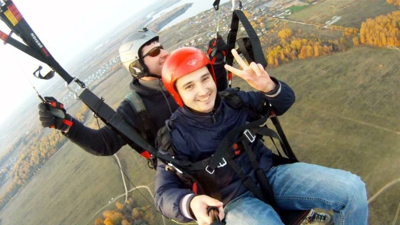 A bird's-eye view of the world: Paragliding
